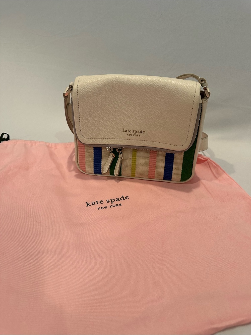 kate spade Crossbody with Multicolor Stripe Panel
